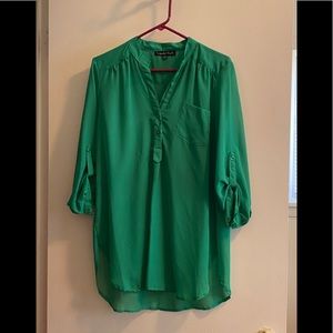 Wishful Park Sheer Green Blouse